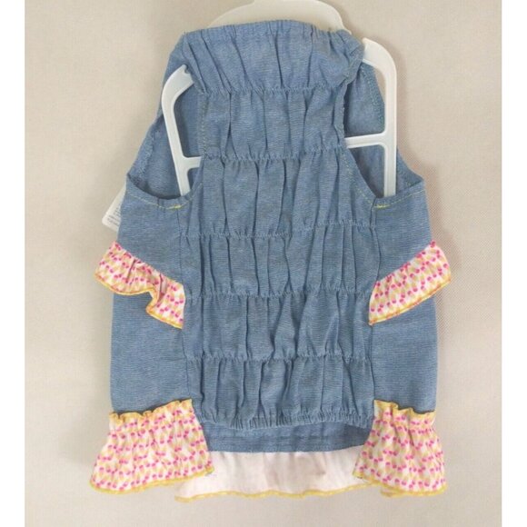 NWT Top Paw Blue Ruffle Dress Dog Size Small - Picture 2 of 5
